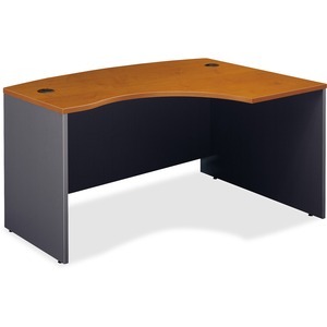 Bush Series C Right L-Bow Desk - 59" Width x 43" Depth x 30" Height - Pressboard - Natural Cherry