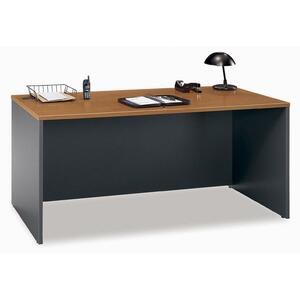 Bush Series C Desk - 66" Width x 29.37" Depth x 30" Height - Pressboard - Natural Cherry