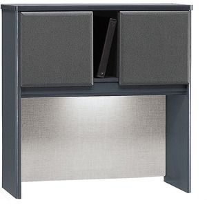 Bush Series A 36" Hutch - 35.62" Width x 14" Depth x 36.5" Height - Pressboard - White Nebula
