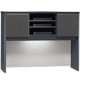 Bush Series A 48" Hutch - 47.5" Width x 14" Depth x 36.5" Height - Pressboard - White Nebula