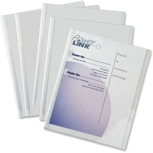 C-line Report Cover with Binding Bars - Letter - 8.5" x 11" - 20 Sheet x 0.12" Capacity - 50 / Box - Clear