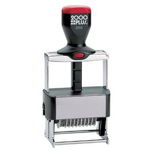 COSCO ClassiX Self-Inking 10-Band Number Stamp - 10 Bands - Black