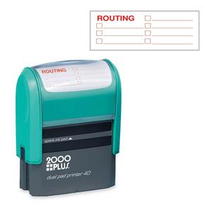 COSCO Self-Inking Jambo Stamp - 0.94" x 2.38" - Black