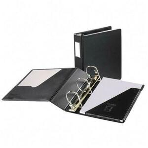 Cardinal Slant-D Ring Binder With Label Holder - Letter - 8.5" x 11" - 375 Sheet x 2" Capacity - 1 Each - Black