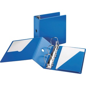 Cardinal Slant-D Vinyl Locking Ring Binder - Letter - 8.5" x 11" - 5" Capacity - 1 Each - Blue