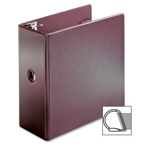 Cardinal Slant-D Vinyl Locking Ring Binder - Letter - 8.5" x 11" - 5" Capacity - 1 Each - Maroon