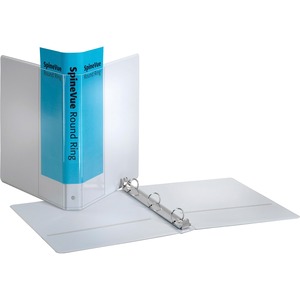 Cardinal SpineVue Ring Binder - Letter - 8.5" x 11" - 175 Sheet x 1" Capacity - 1 Each - White
