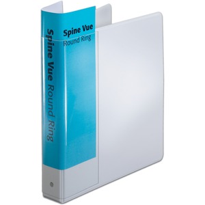 Cardinal SpineVue Ring Binder - Letter - 8.5" x 11" - 1.5" Capacity - 1 Each - White