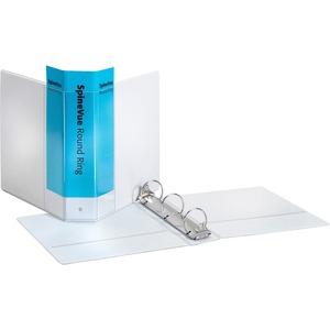 Cardinal SpineVue Ring Binder - Letter - 8.5" x 11" - 375 Sheet x 2" Capacity - 1 Each - White