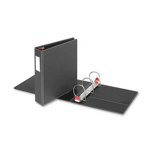 Cardinal Prestige D-Ring Binder with Label Holder - Letter - 8.5" x 11" - 3" Capacity - 1 Each - Black
