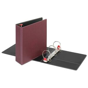 Cardinal Prestige D-Ring Binder - Letter - 8.5" x 11" - 3" Capacity - 1 Each - Maroon
