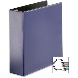 Cardinal EasyOpen Slant-D Binder With Label Holder - Letter - 8.5" x 11" - 600 Sheet x 3" Capacity - 1 Each - Navy Blue