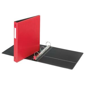 Cardinal EasyOpen Round Ring Binder - Letter - 8.5" x 11" - 175 Sheet x 1" Capacity - 1 Each - Red