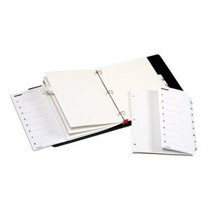 Cardinal OneStep More Numbered Index System - 8 x Tab Printed 1-8 - 8.5" x 11" - 1 Set - Clear Tab