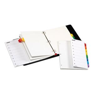 Cardinal OneStep More Numbered Index System - 8 x Divider - 8 x Tab Printed 1-8 - 8.5" x 11" - 1 Set - Multicolor Tab