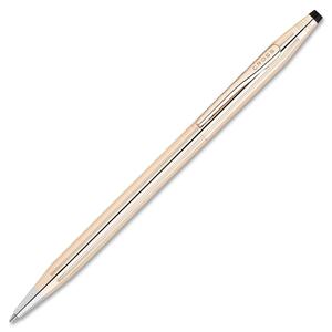 Cross Classic Century Gold Filled Pen - 0.5 mm Pen Point Size - Gold Barrel - 1 Each