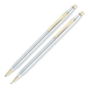 Cross Classic Century Medalist Ballpoint Pen & Pencil Set - 0.5 mm Lead Size - Chrome Barrel - 1 Set