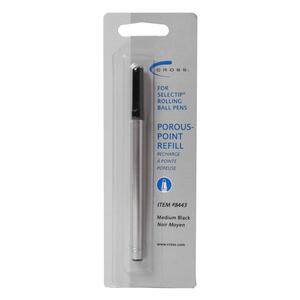Cross Selectip Porous Point Pen Refill - Medium Point - Black For Cross Ballpoint Pen 1 Each