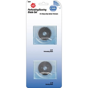 CARL Perforated Scoring Replacement Blade - 1.1" - Score Style, Perforating Style - Steel - 1 Set - Silver
