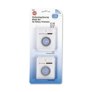 CARL Replacement Blade - 1.1" - Score Style, Perforating Style - Steel - 1 Set - Silver