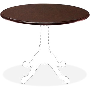 DMi Queen Anne Conference Table Top - Round - 48" - Wood - Mahogany