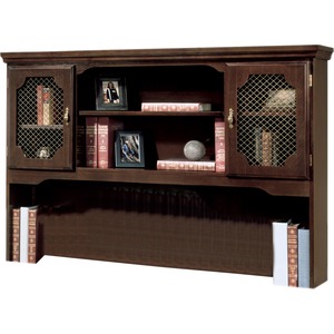 DMi Governor Overhead Hutch for Kneespace Credenza - 60" Width x 30" Depth x 46" Height - Double - Pressboard - Mahogany