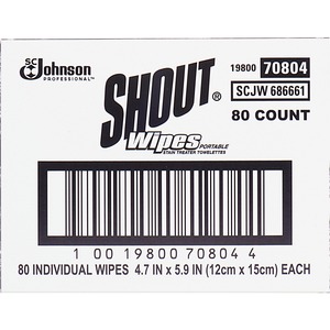 JohnsonDiversey Shout Wipe - Wipe - White