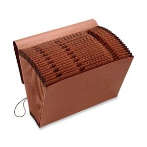 Esselte Pendaflex Premium Reinforced Expanding File - 8.5" x 11" - Letter - 1 Each - Red Fiber
