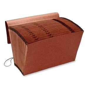 Esselte Pendaflex Premium Reinforced Expanding File - 8.5" x 14" - Legal - 1 Each - Red Fiber
