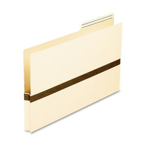 Esselte Pendaflex File Pocket with Tab - 1" Expansion - 2/5 Cut Tab - 8.5" x 14" - Legal - 50 / Box - Manila