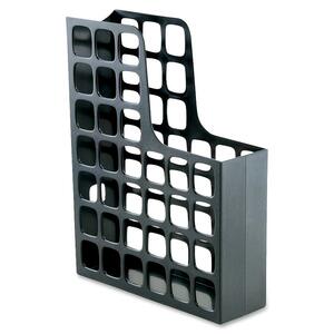 Oxford Decofile Magazine File - Black - Plastic - 1 Pack