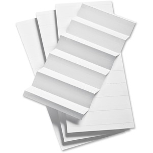 Esselte 1/3 Cut Hanging File Folder Label Inserts - Blank - 3 Tab(s)/Set - 100 / Pack - White Tab