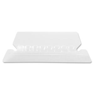 Esselte Plastic Hanging File Folder Tabs - 5 Tab(s)/Set - 25 / Pack - Clear Tab