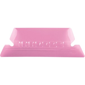 Esselte Plastic Hanging File Folder Tabs - 25 x Tab - 5 Tab(s)/Set - 25 / Pack - Pink Tab