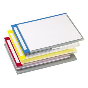 Esselte PileSmart Quickview File Jacket - Letter - 8.5" x 11" - 30 Sheet Capacity - 6 / Pack - Red, Blue, Yellow