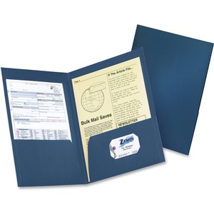 Dark Blue Pocket Folder