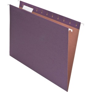 Esselte Earthwise Hanging Folder - Letter - 8.5" x 11" - 1/5 Tab Cut - 25 / Box - Violet