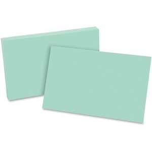 Esselte Colored Blank Index Cards - 5" x 8" - 100 x Card