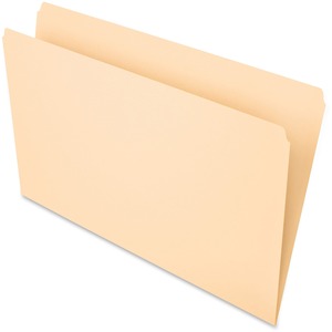 Esselte Pendaflex Essentials File Folder - Legal - 8.5" x 14" - Straight Tab Cut - 0.75" Expansion - 100 / Box - 11pt. - Manila