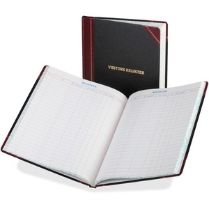 Esselte Visitor's Register Book - 150 Sheet(s) - Thread Sewn - 11" x 17" Sheet Size - White - 1Each