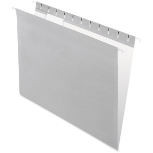 Esselte Hanging Folder - Letter - 8.5" x 11" - 1/5 Tab Cut - 25 / Box - Gray