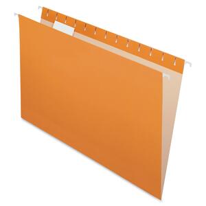 Esselte Hanging Folder - Legal - 8.5" x 14" - 1/5 Tab Cut - 25 / Box - Orange