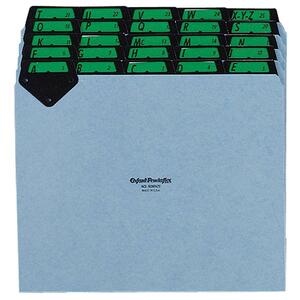 Esselte A-Z Pressboard Steel Tab File Guides - 26 x Tab Printed A - Z - 5 Tab(s)/Set - 8.5" x 11" - 1 Set - Blue Divider