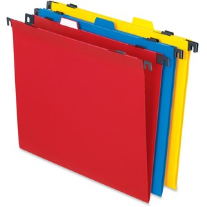 Esselte Pendaflex 2-In-1 Poly Hanging/File Folders - 8.5" x 11" - Letter - 10 / Pack - Assorted