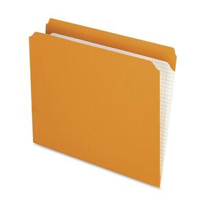 Esselte Pendaflex File Folder - Letter - 8.5" x 11" - Straight Tab Cut - 100 / Box - Orange