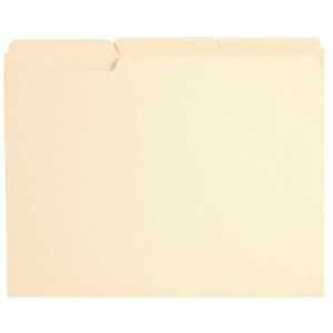 Esselte Pendaflex File Folder - Legal - 8.5" x 14" - 1/3 Tab Cut - 0.75" Expansion - 100 / Box - 11pt. - Manila