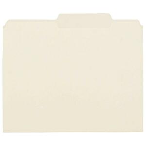 Esselte Pendaflex File Folder - Letter - 8.5" x 11" - 2/5 Tab Cut - 0.75" Expansion - 100 / Box - 11pt. - Kraft
