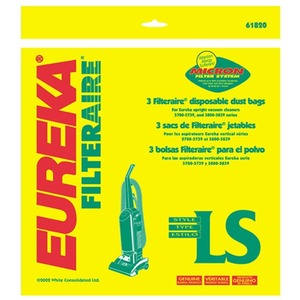 Eureka Style LS Filteraire Vacuum Bag - Disposable - White