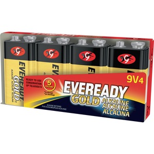 Eveready A522BP-4 Eveready Alkaline General Purpose Battery - Alkaline - 9V DC