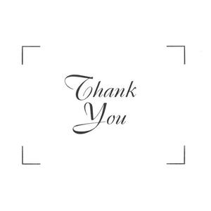 Geographics Thank You Note Card - 5.5" x 4.25" - 65lb - 24 x Card